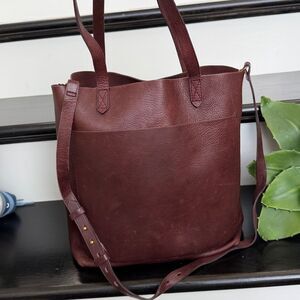 Madewell, genuine, leather shoulder tote, Crossbody Travel, soft luxurious